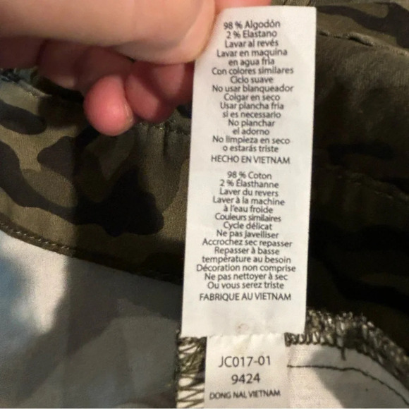 LULAROE Sz XL  Kenny Camo Jacket Military Jean Style With Pockets New with Tags - Picture 14 of 14